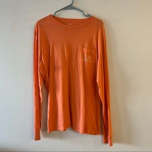orange long sleeve vineyard vines tshirt